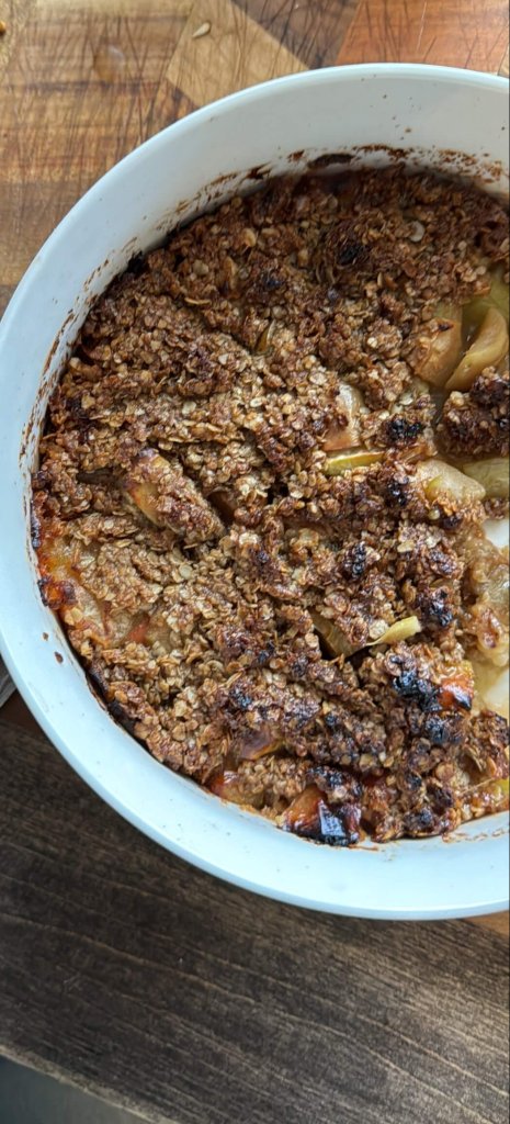 Omenakaurapaistos, omenahyve, leivonta, resepti